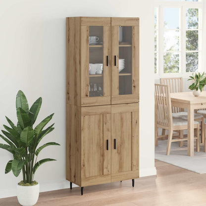 vidaXL Highboard 2 pcs Artisan Oak Engineered Wood