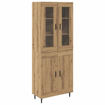 vidaXL Highboard 2 pcs Artisan Oak Engineered Wood