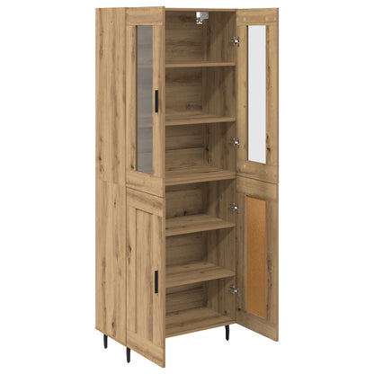 vidaXL Highboard 2 pcs Artisan Oak Engineered Wood