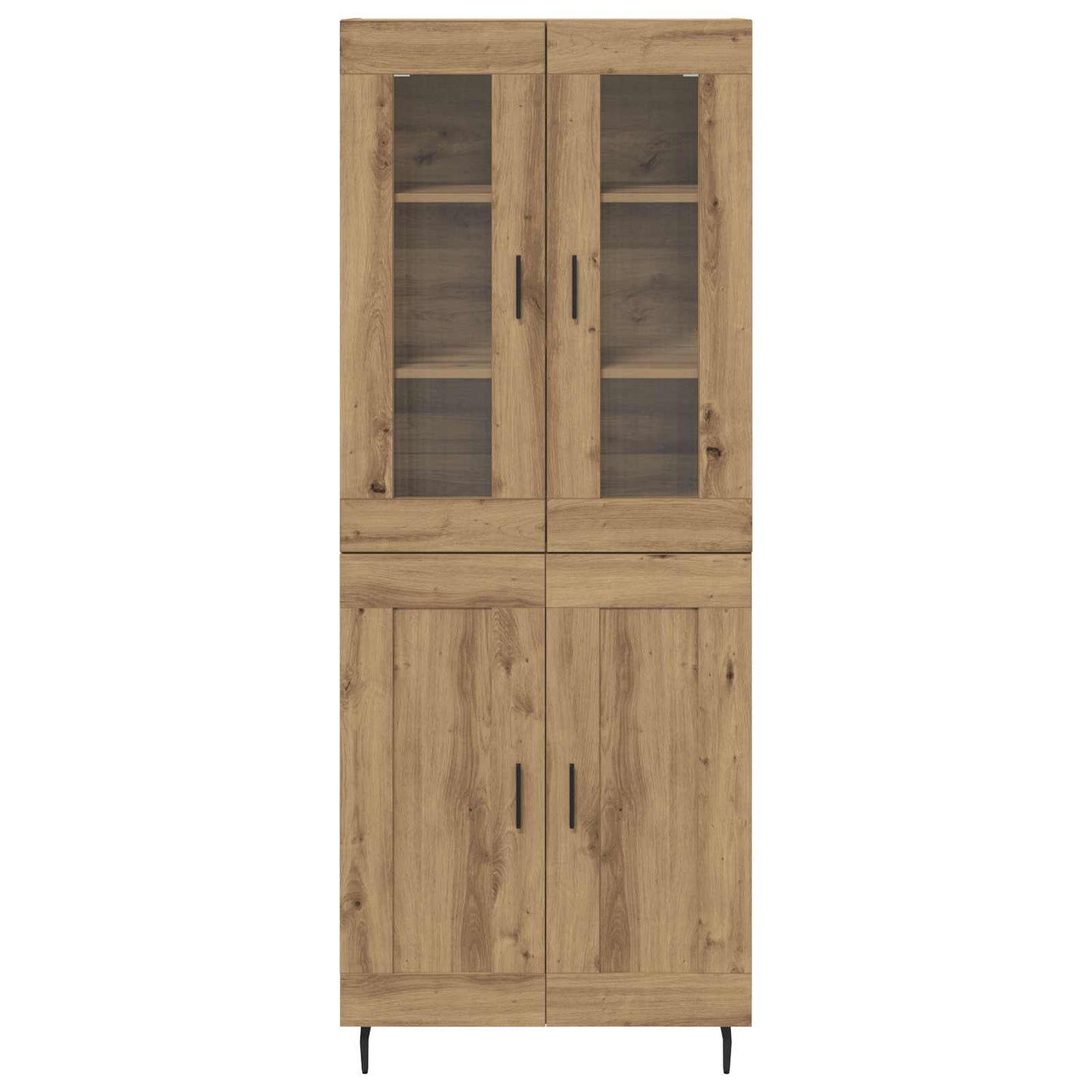 vidaXL Highboard 2 pcs Artisan Oak Engineered Wood