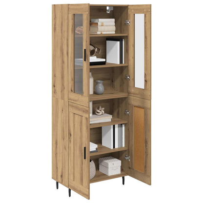 vidaXL Highboard 2 pcs Artisan Oak Engineered Wood