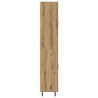 vidaXL Highboard 2 pcs Artisan Oak Engineered Wood