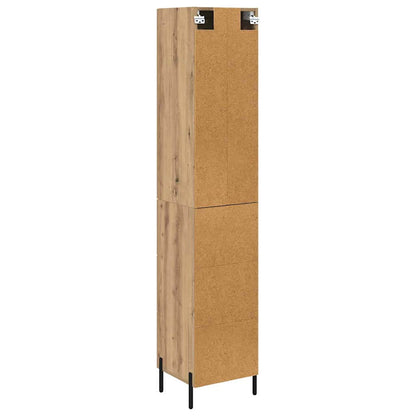 vidaXL Highboard Artisan Oak 34.5 x 34 x 180 cm Engineered Wood
