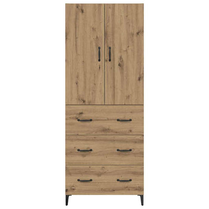 vidaXL Highboard Artisan Oak 69.5 x 34 x 180 cm Engineered Wood