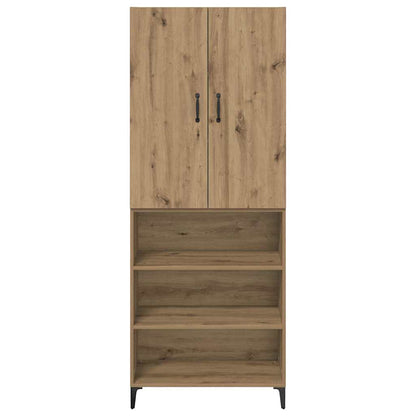 vidaXL Highboard Artisan Oak 69.5 x 34 x 180 cm Engineered Wood