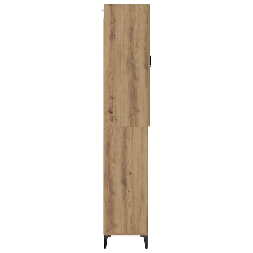 vidaXL Highboard Artisan Oak 69.5 x 34 x 180 cm Engineered Wood