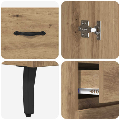 vidaXL Highboard 2 pcs Artisan Oak 69.5 x 34 x 180 cm Engineered Wood
