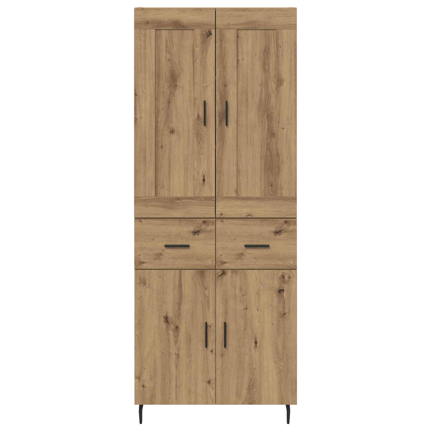 vidaXL Highboard 2 pcs Artisan Oak 69.5 x 34 x 180 cm Engineered Wood