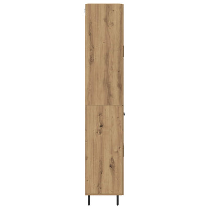 vidaXL Highboard 2 pcs Artisan Oak 69.5 x 34 x 180 cm Engineered Wood