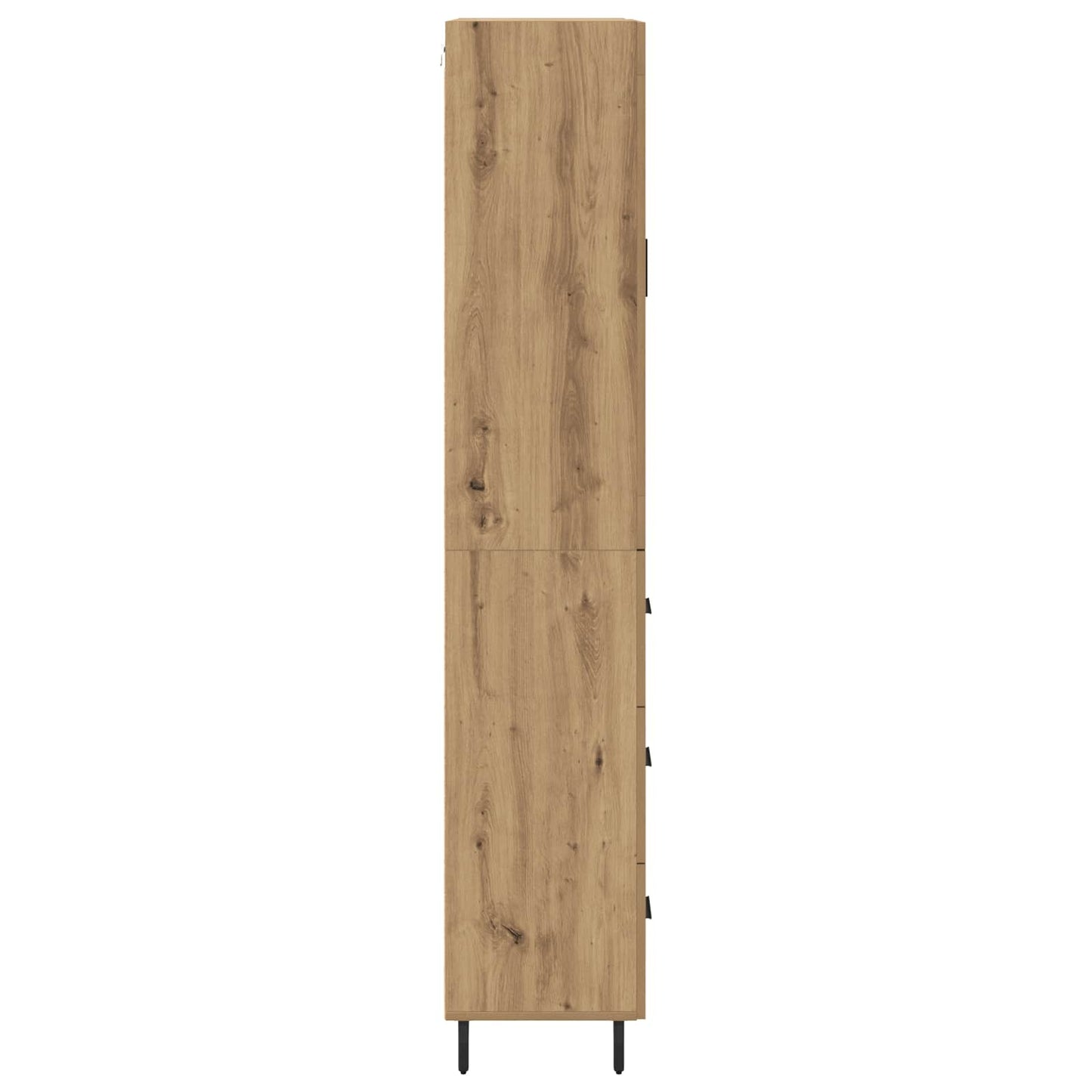 vidaXL Highboard with Drawer 2 pcs Artisan Oak Engineered Wood