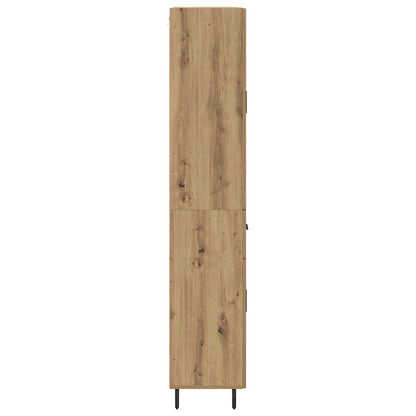 vidaXL Highboard with Drawer 2 pcs Artisan Oak Engineered Wood
