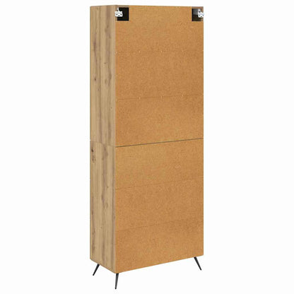 vidaXL Highboard Artisan Oak 69.5 x 34 x 180 cm Engineered Wood
