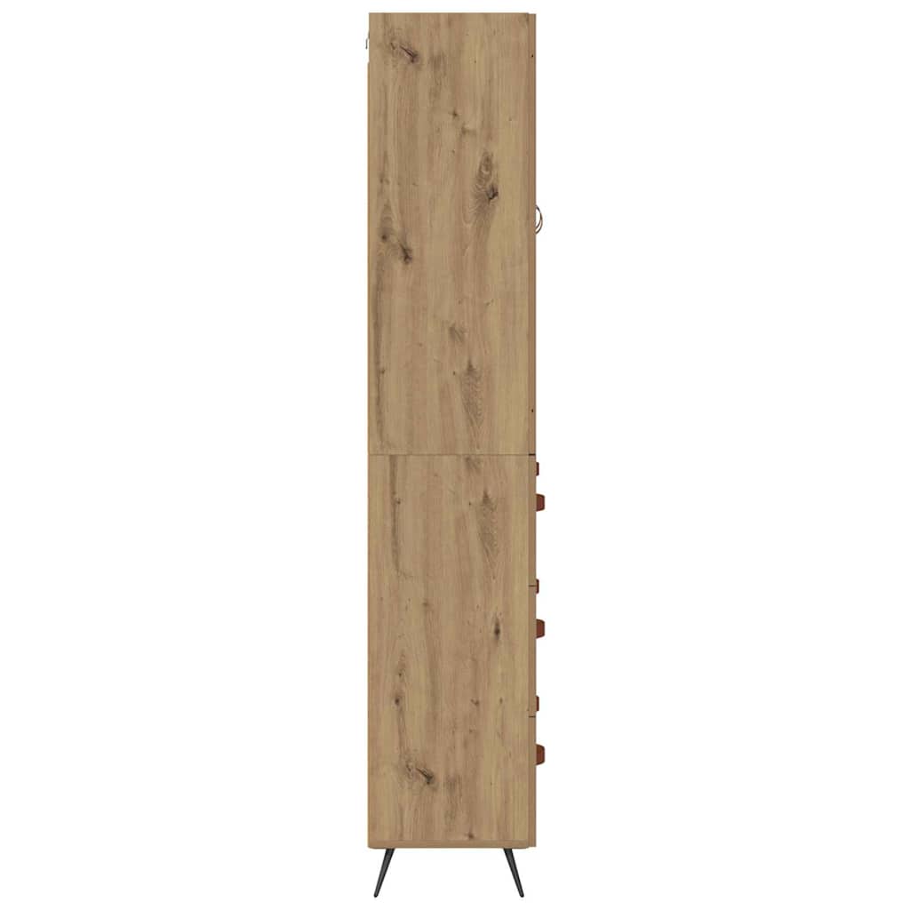 vidaXL Highboard Artisan Oak 69.5 x 34 x 180 cm Engineered Wood