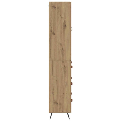 vidaXL Highboard Artisan Oak 69.5 x 34 x 180 cm Engineered Wood