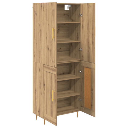 vidaXL Highboard Artisan Oak 69.5 x 34 x 180 cm Engineered Wood