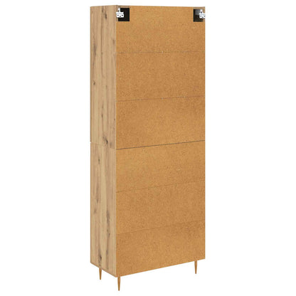 vidaXL Highboard Artisan Oak 69.5 x 34 x 180 cm Engineered Wood
