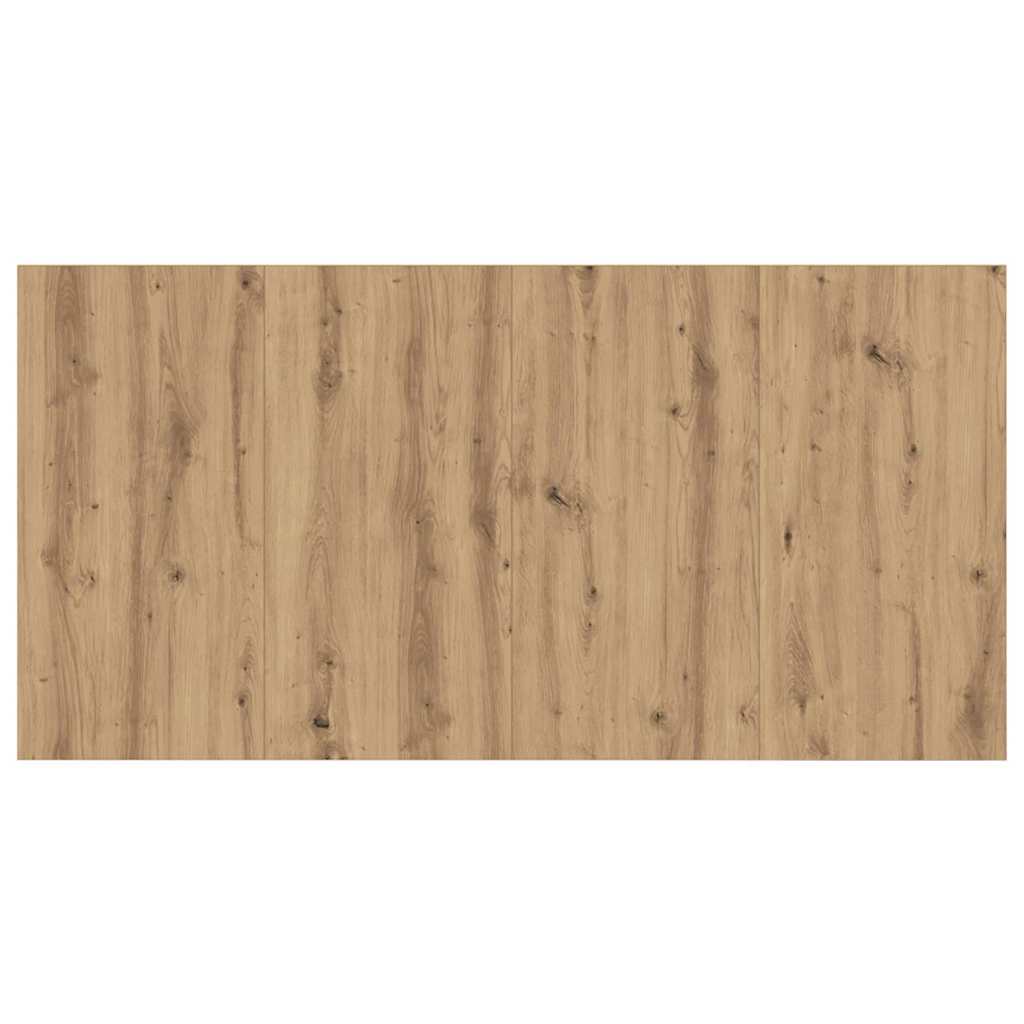 vidaXL Headboard With Cabinet 3 pcs Artisan Oak Engineered Wood