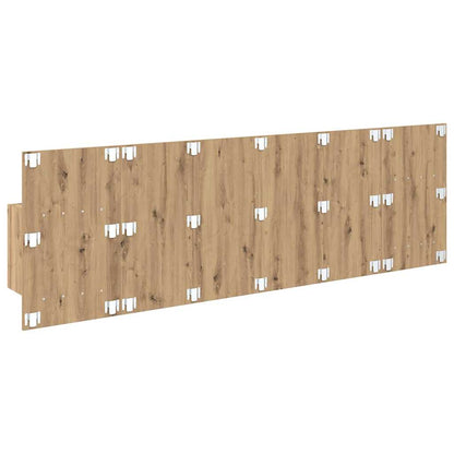 vidaXL Headboard With Cabinet 3 pcs Artisan Oak Engineered Wood