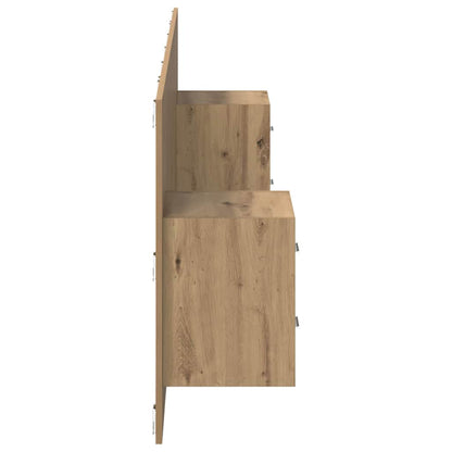 vidaXL Headboard With Cabinet 3 pcs Artisan Oak Engineered Wood