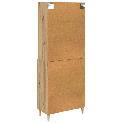 vidaXL Highboard Artisan Oak 69.5 x 32.5 x 180 cm Engineered Wood