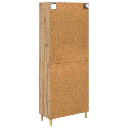 vidaXL Highboard Artisan Oak 69.5 x 32.5 x 180 cm Engineered Wood