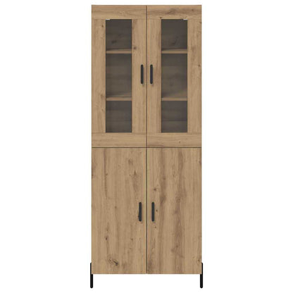 vidaXL Highboard Artisan Oak 69.5 x 34 x 180 cm Engineered Wood
