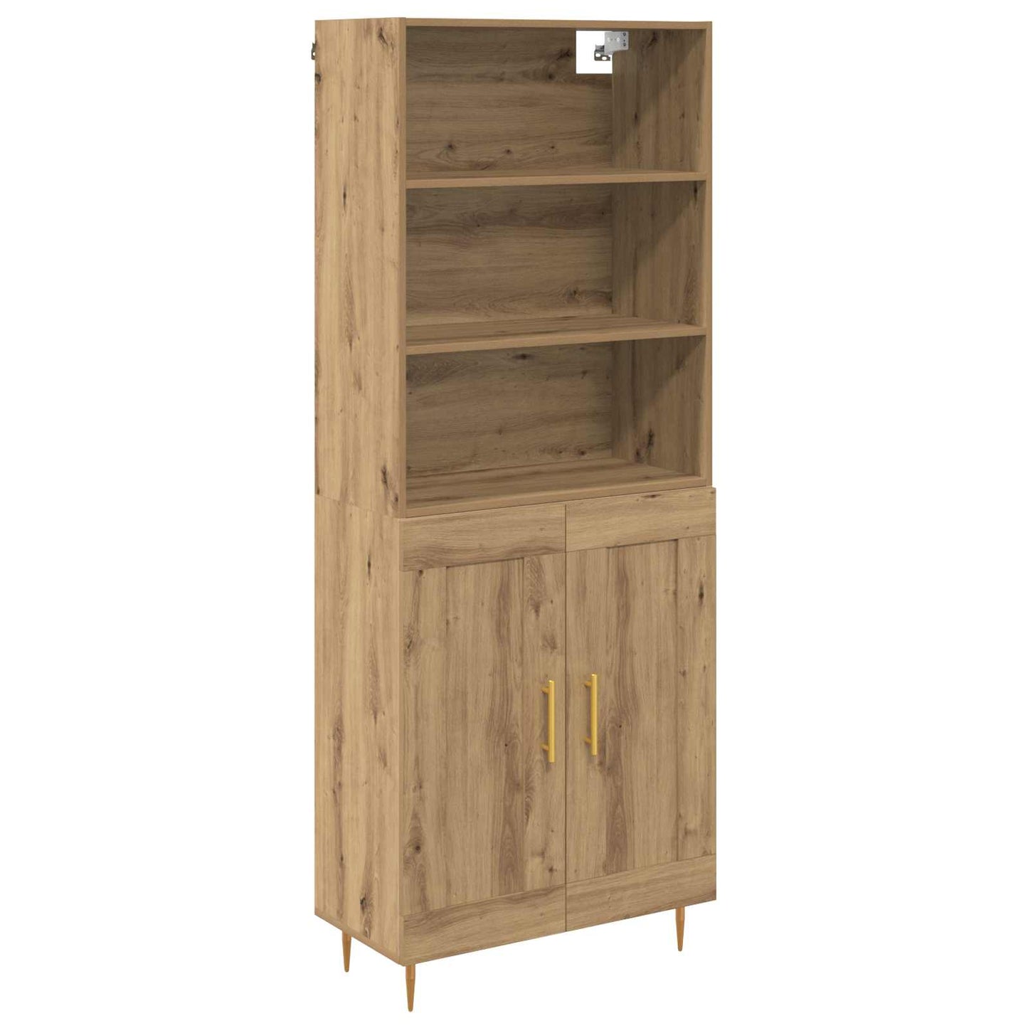 vidaXL Highboard Artisan Oak 69.5 x 34 x 180 cm Engineered Wood
