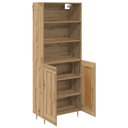 vidaXL Highboard Artisan Oak 69.5 x 34 x 180 cm Engineered Wood