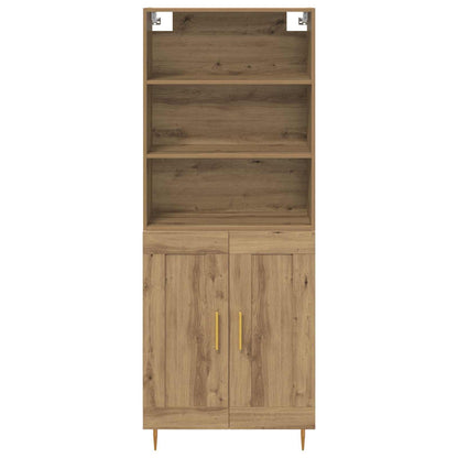 vidaXL Highboard Artisan Oak 69.5 x 34 x 180 cm Engineered Wood