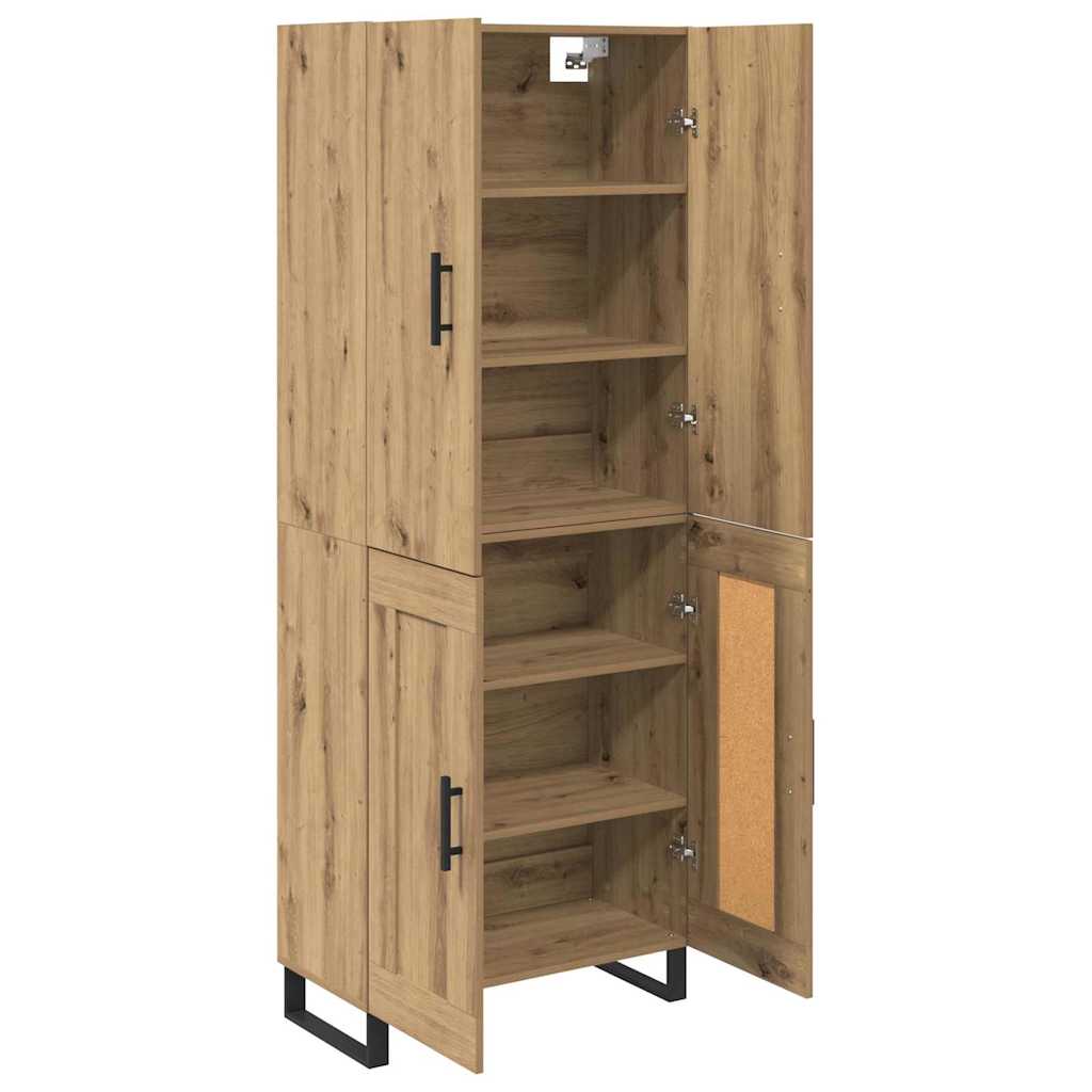vidaXL Highboard 2 pcs Artisan Oak 69.5 x 34 x 180 cm