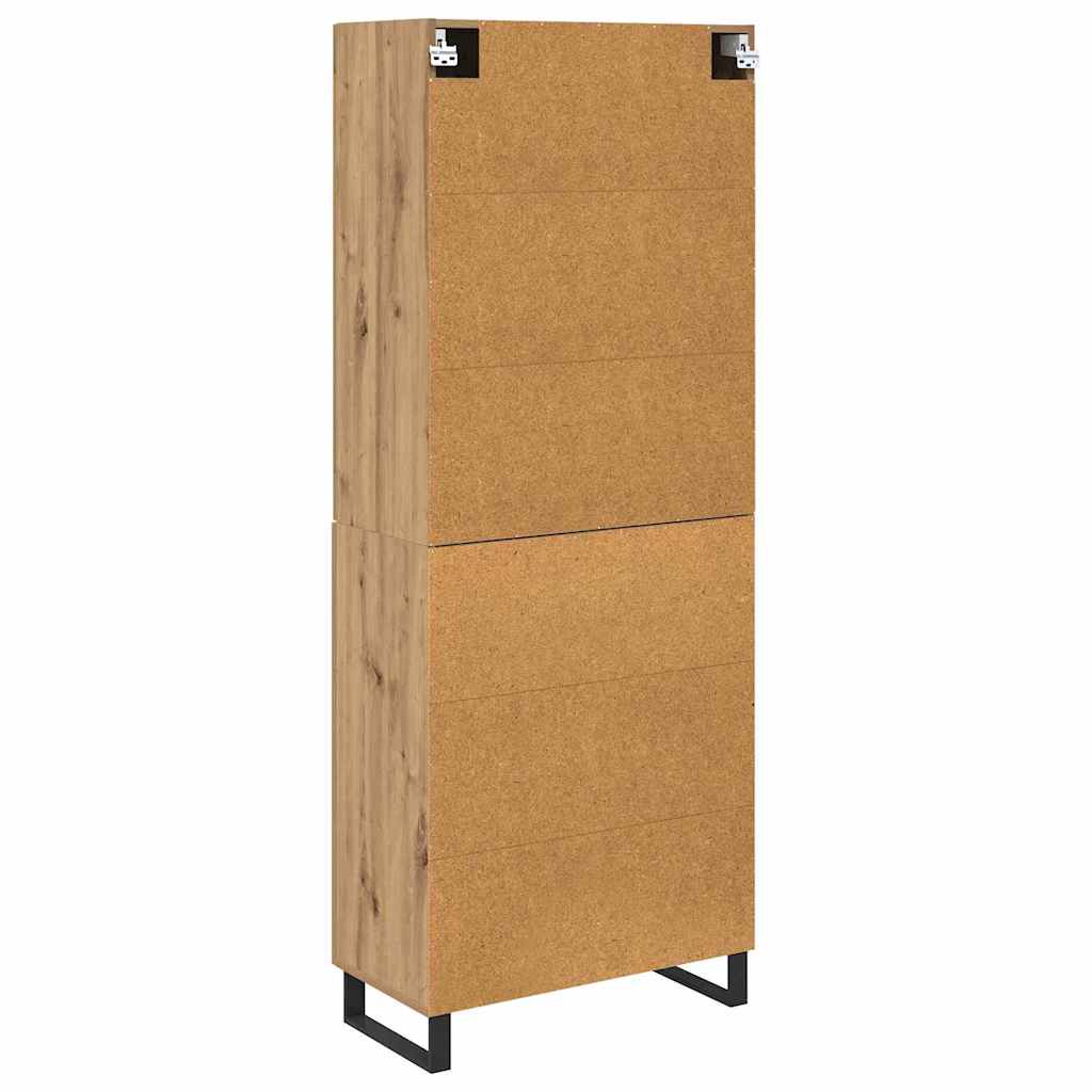 vidaXL Highboard 2 pcs Artisan Oak 69.5 x 34 x 180 cm