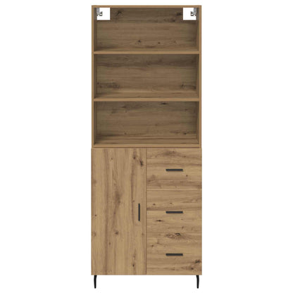 vidaXL Highboard with Drawer Artisan Oak 69.5 x 34 x 180 cm