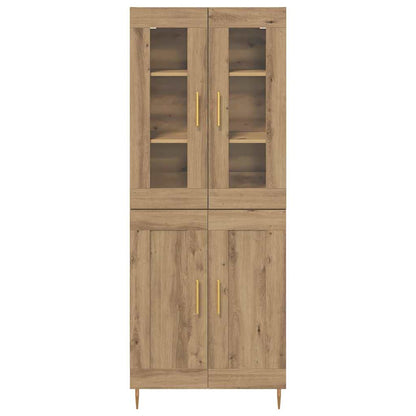 vidaXL Highboard 2 pcs Artisan Oak Engineered Wood