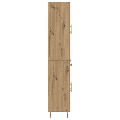 vidaXL Highboard with Drawer 2 pcs Artisan Oak Engineered Wood