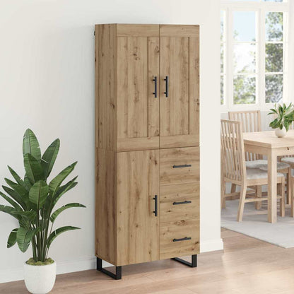 vidaXL Highboard Artisan Oak 69.5 x 34 x 180 cm Engineered Wood