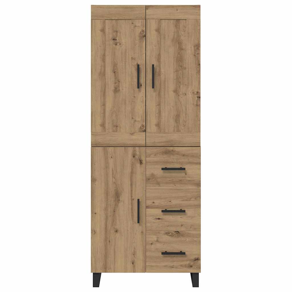 vidaXL Highboard Artisan Oak 69.5 x 34 x 180 cm Engineered Wood