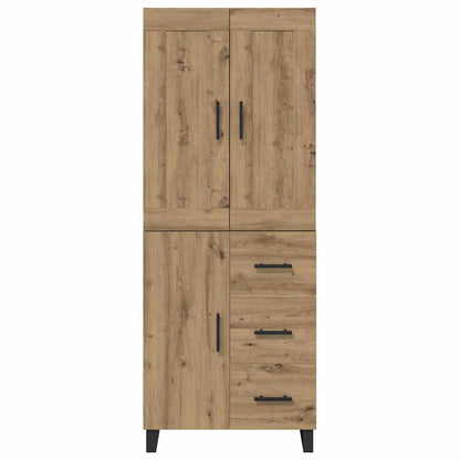 vidaXL Highboard Artisan Oak 69.5 x 34 x 180 cm Engineered Wood
