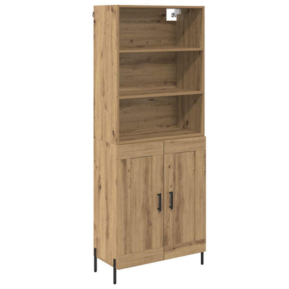 vidaXL Highboard Artisan Oak 69.5 x 32.5 x 180 cm Engineered Wood