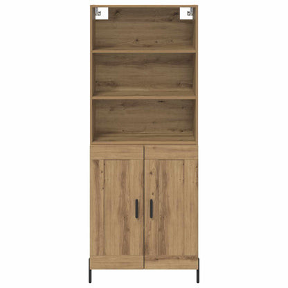 vidaXL Highboard Artisan Oak 69.5 x 32.5 x 180 cm Engineered Wood
