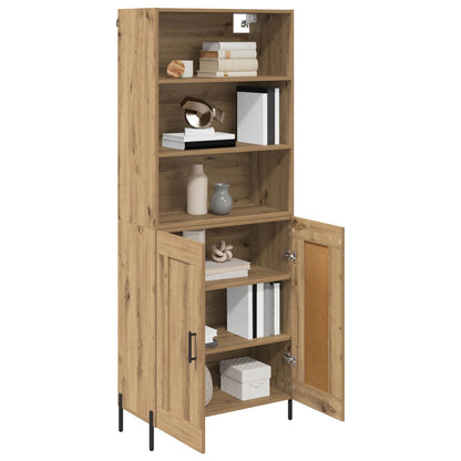 vidaXL Highboard Artisan Oak 69.5 x 32.5 x 180 cm Engineered Wood
