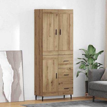 vidaXL Highboard 2 pcs Artisan Oak 69.5 x 34 x 180 cm Engineered Wood