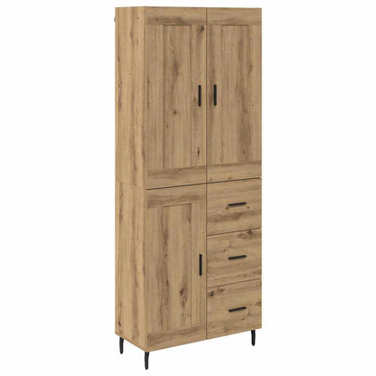 vidaXL Highboard 2 pcs Artisan Oak 69.5 x 34 x 180 cm Engineered Wood