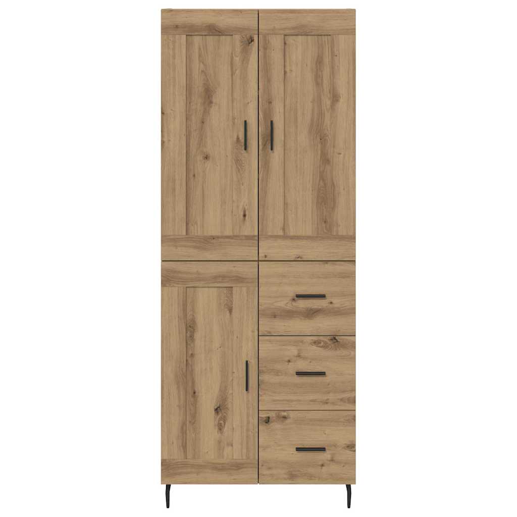 vidaXL Highboard 2 pcs Artisan Oak 69.5 x 34 x 180 cm Engineered Wood