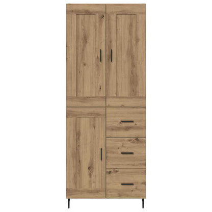 vidaXL Highboard 2 pcs Artisan Oak 69.5 x 34 x 180 cm Engineered Wood