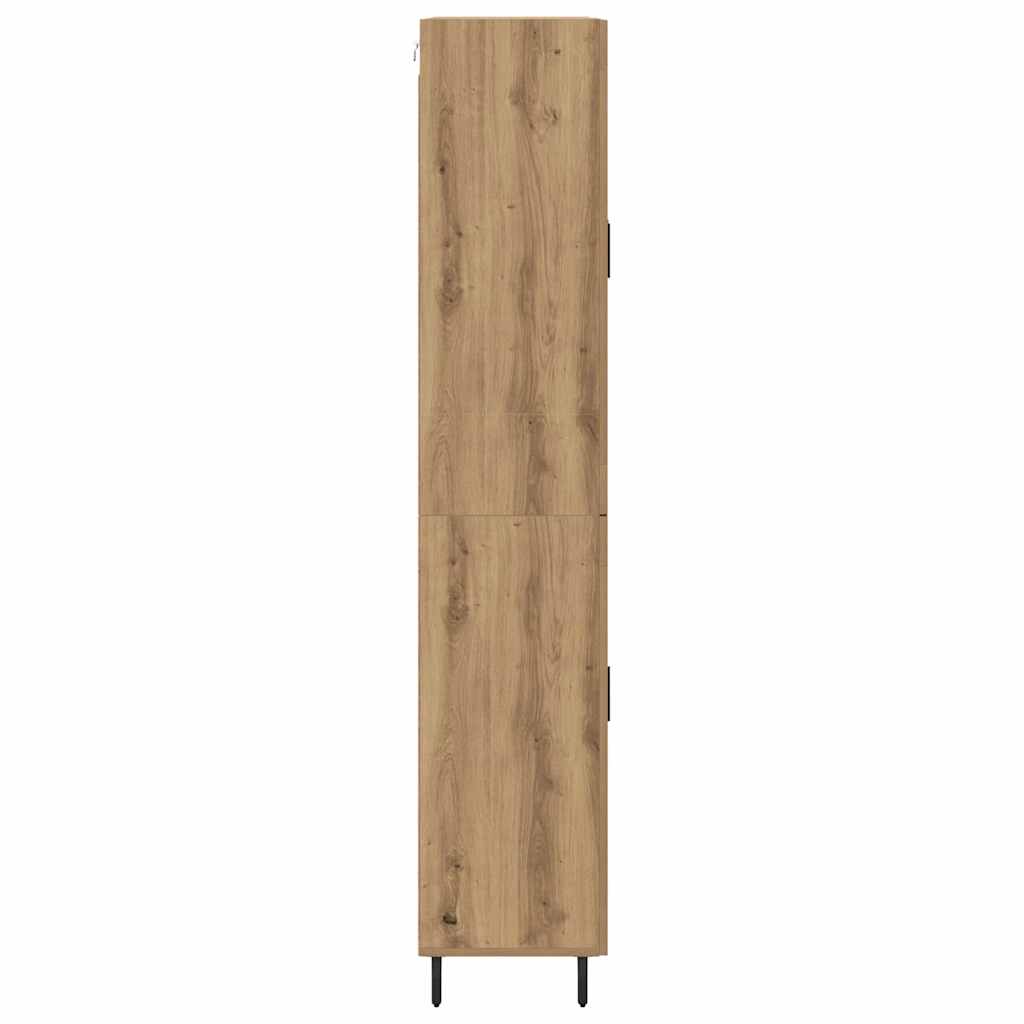 vidaXL Highboard 2 pcs Artisan Oak 69.5 x 34 x 180 cm Engineered Wood