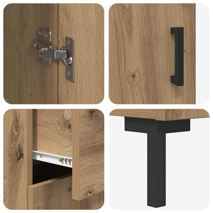 vidaXL Highboard Artisan Oak 69.5 x 34 x 180 cm Engineered Wood