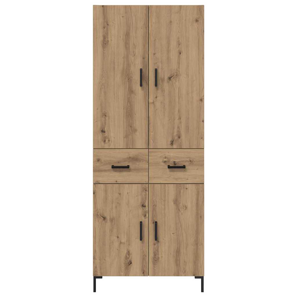 vidaXL Highboard Artisan Oak 69.5 x 34 x 180 cm Engineered Wood
