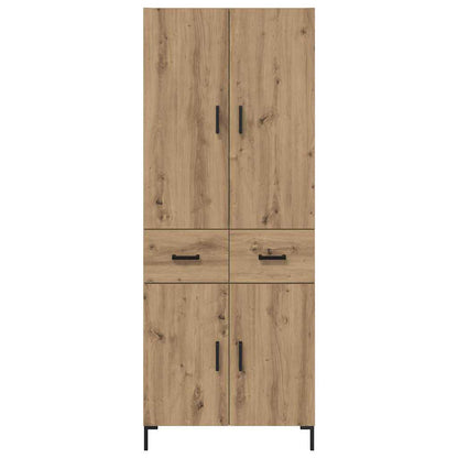 vidaXL Highboard Artisan Oak 69.5 x 34 x 180 cm Engineered Wood