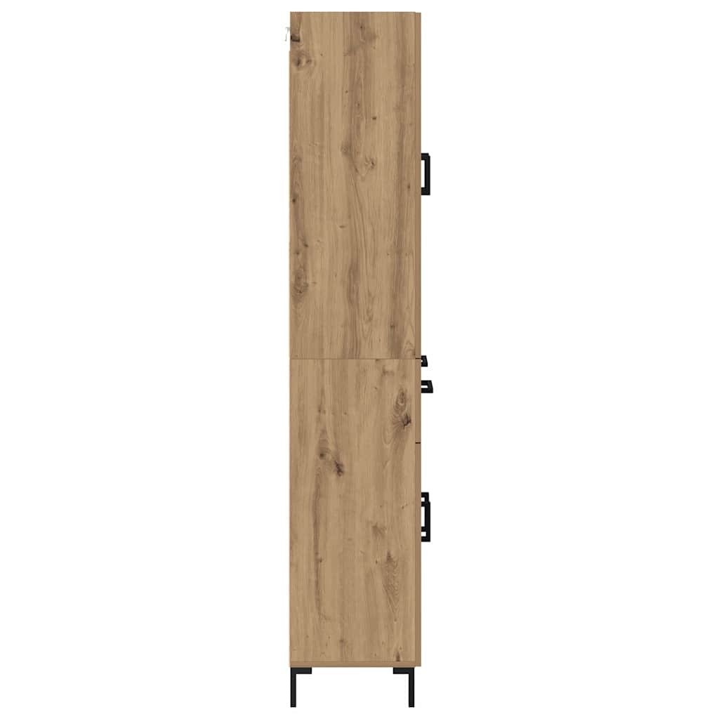 vidaXL Highboard Artisan Oak 69.5 x 34 x 180 cm Engineered Wood