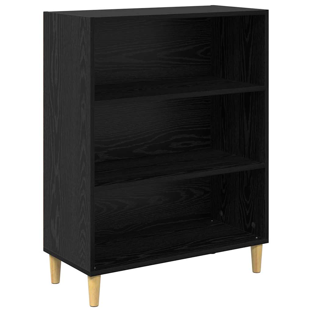 vidaXL Highboard Black Oak 69.5 x 32.5 x 180 cm Engineered Wood